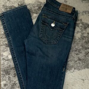 True Religion Indigo Straight Leg Jeans